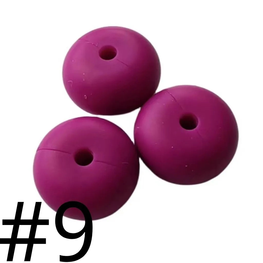 Silicone Wheel Beads  14mm