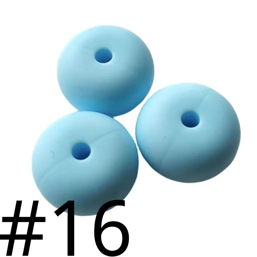 Silicone Wheel Beads  14mm