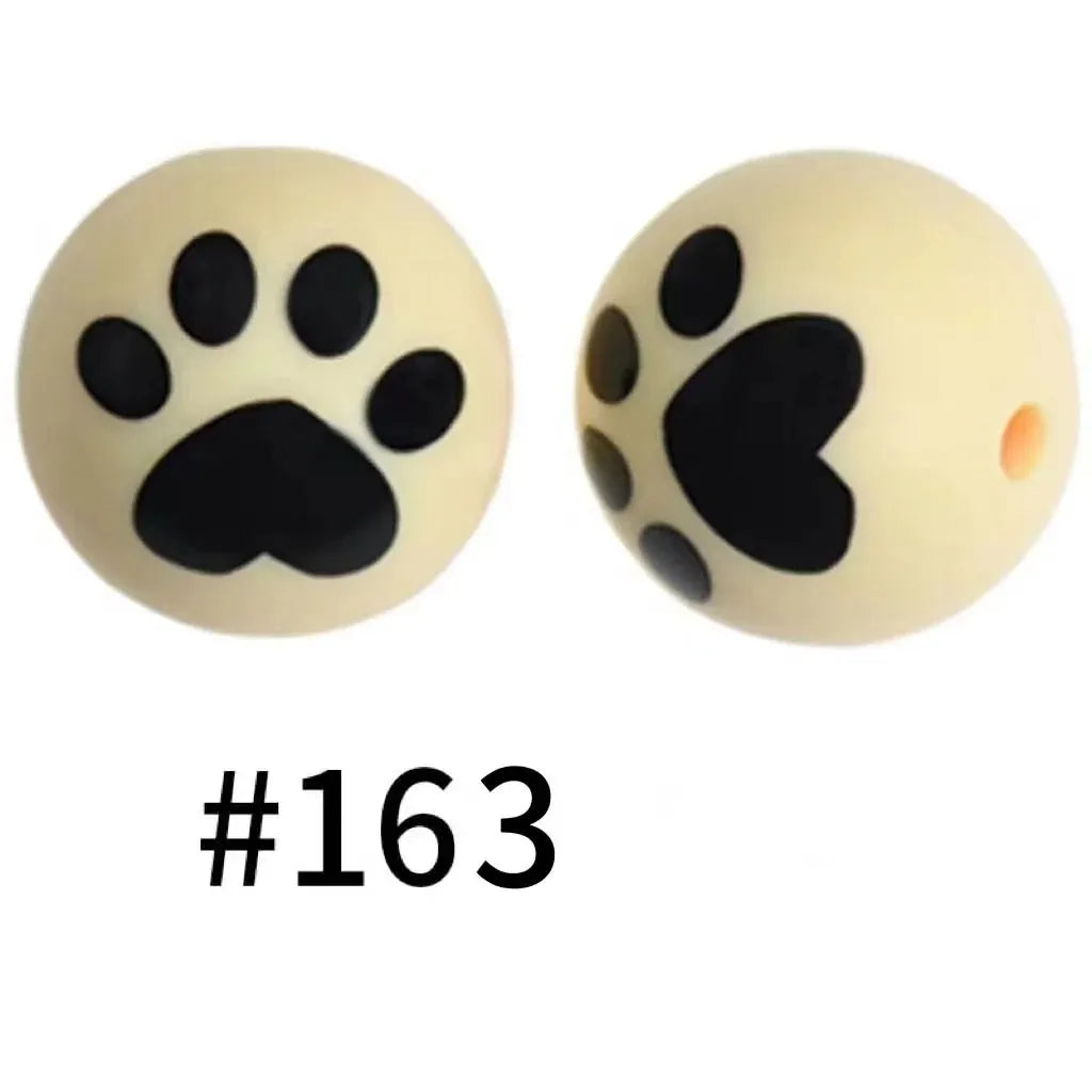 Printed Silicone Beads 15 mm
