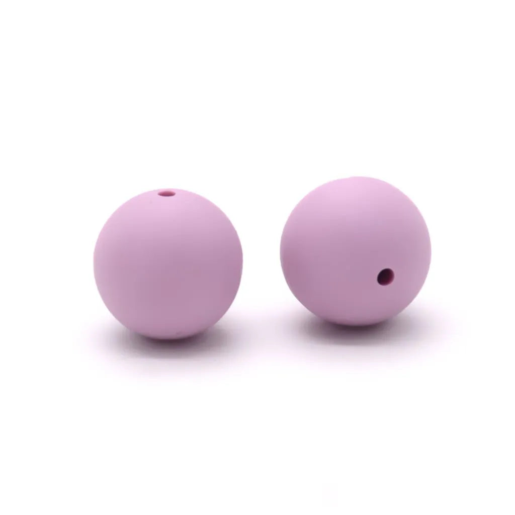 Silicone Beads, Solid Colors, 15 mm