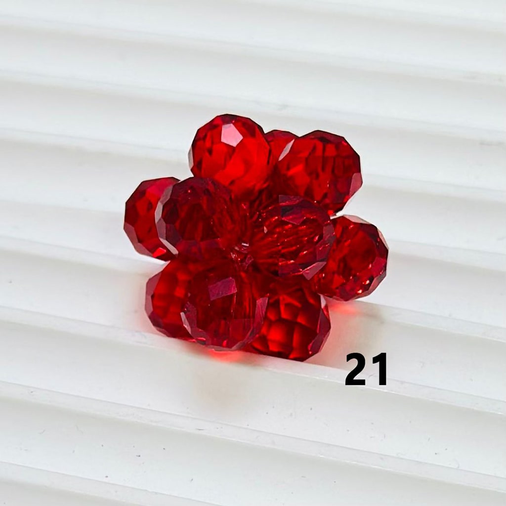 Colorful Water Drop Shape Bling Bling Rhinestones Knots Beads, Around 20MM