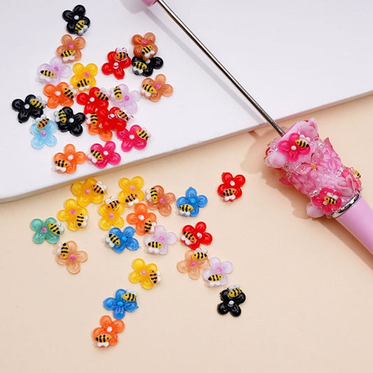 DIY Mini Cute Bees Flowers for Beads Jewelry Accessories