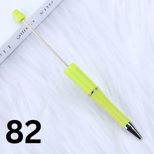 Plastic Beadable Pens | Beaded Pens in Solid, Ombre Gradient and Neon Colors, READ THE DESCRIPTION