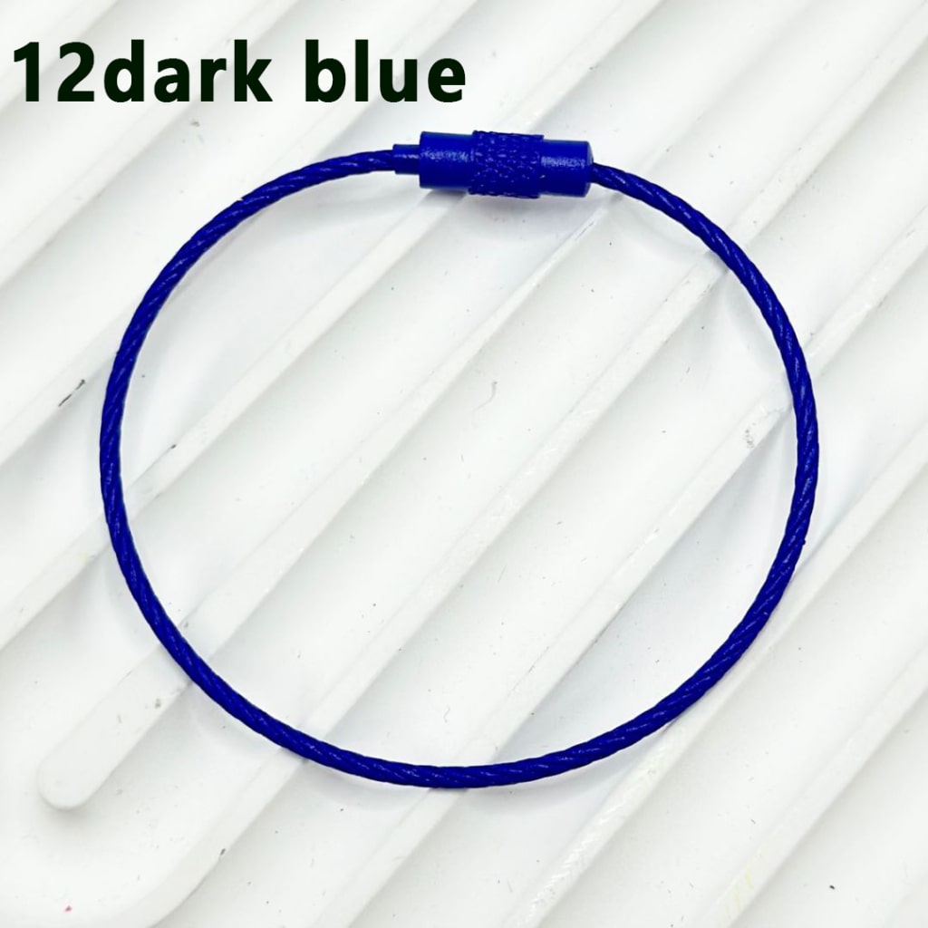 Beadable Metal Keychain Ring Loop in Solid Color, 1.5*150MM