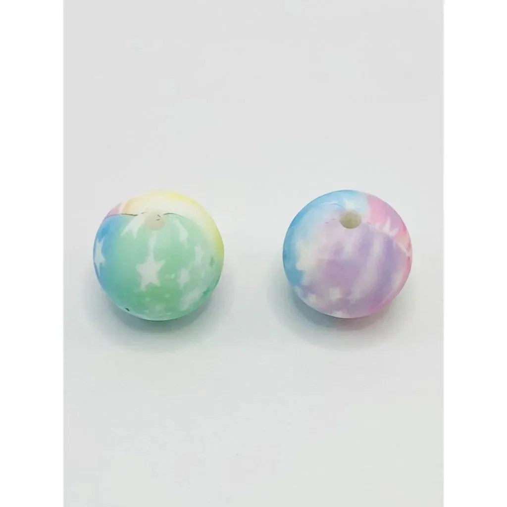Printed Silicone Beads 15 mm