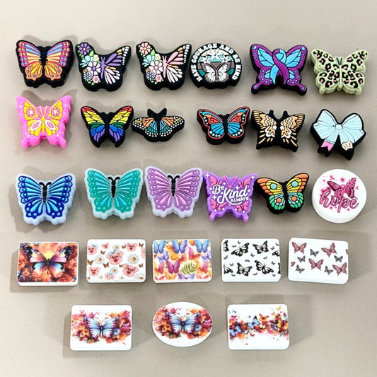 Butterfly Series Random Mix Silicone Focal Beads