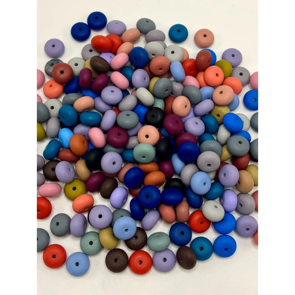 Silicone Wheel Beads Abacus Beads，14mm
