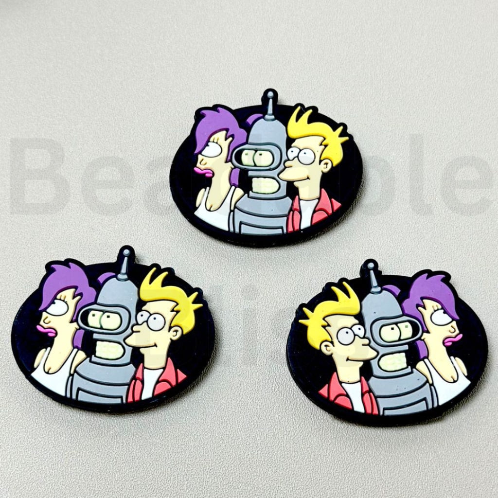 Cartoon Comedy Futuram Silicone Focal Beads