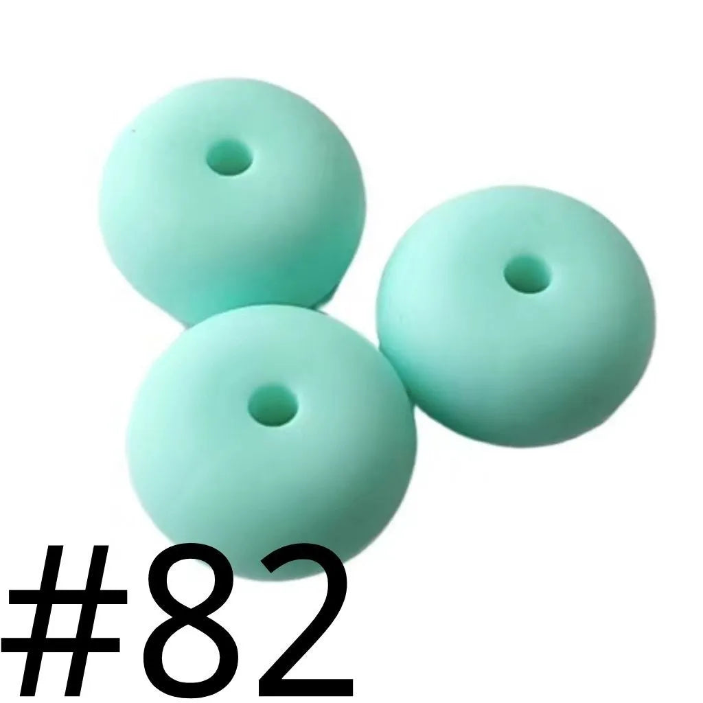 Silicone Wheel Beads  14mm