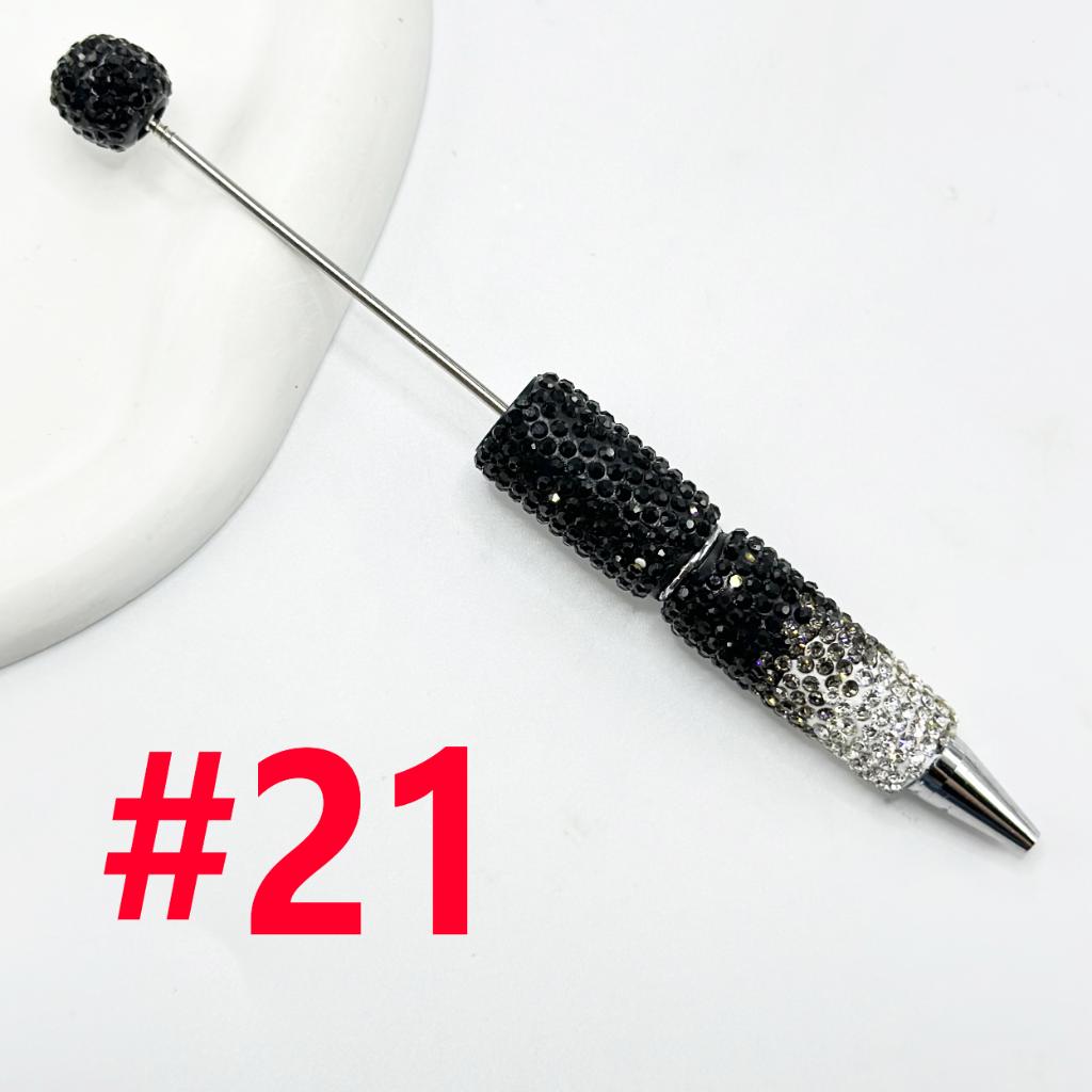 Beadable Rhinestones Pen, Bling Bling Style Fancy Beaded Pens