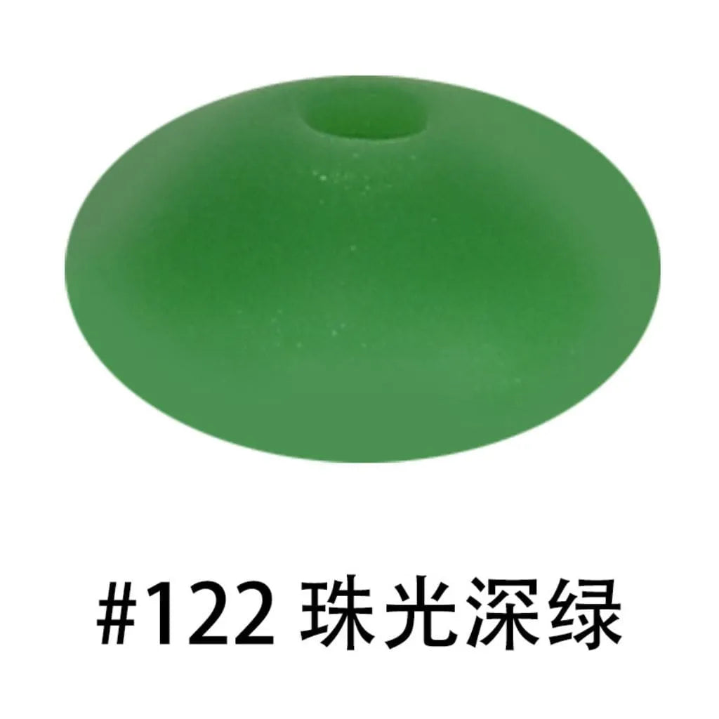 Silicone Lentil Beads Spacers Saucers 12mm