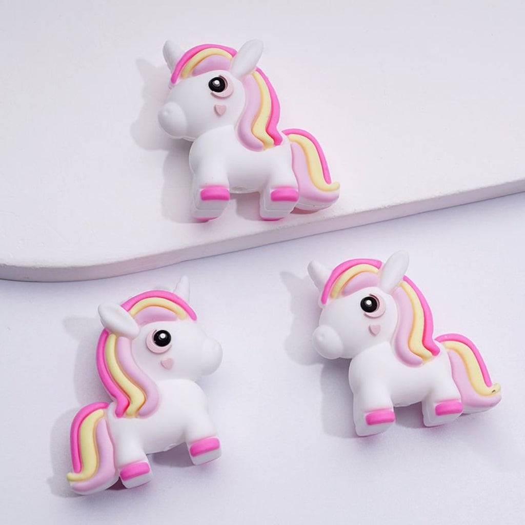 3DCute Little Horse My Little Pon Silicone Focal Beads
