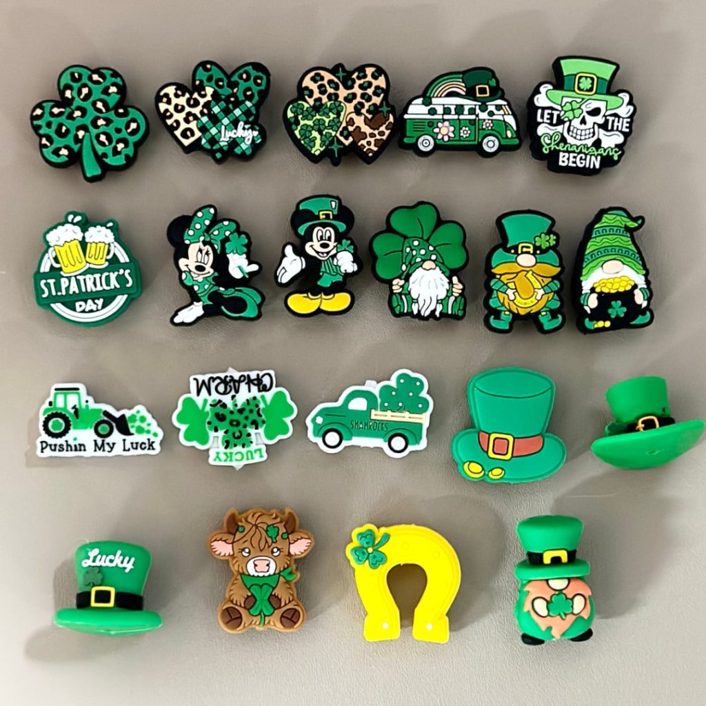 Saint Patrick's Day Series Random Mix Silicone Focal Beads