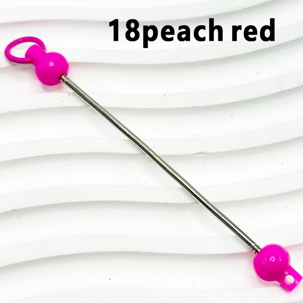 DIY Beadable Bars for Keychains and Accessories, Solid Colors, 90mm, Please Read the Description