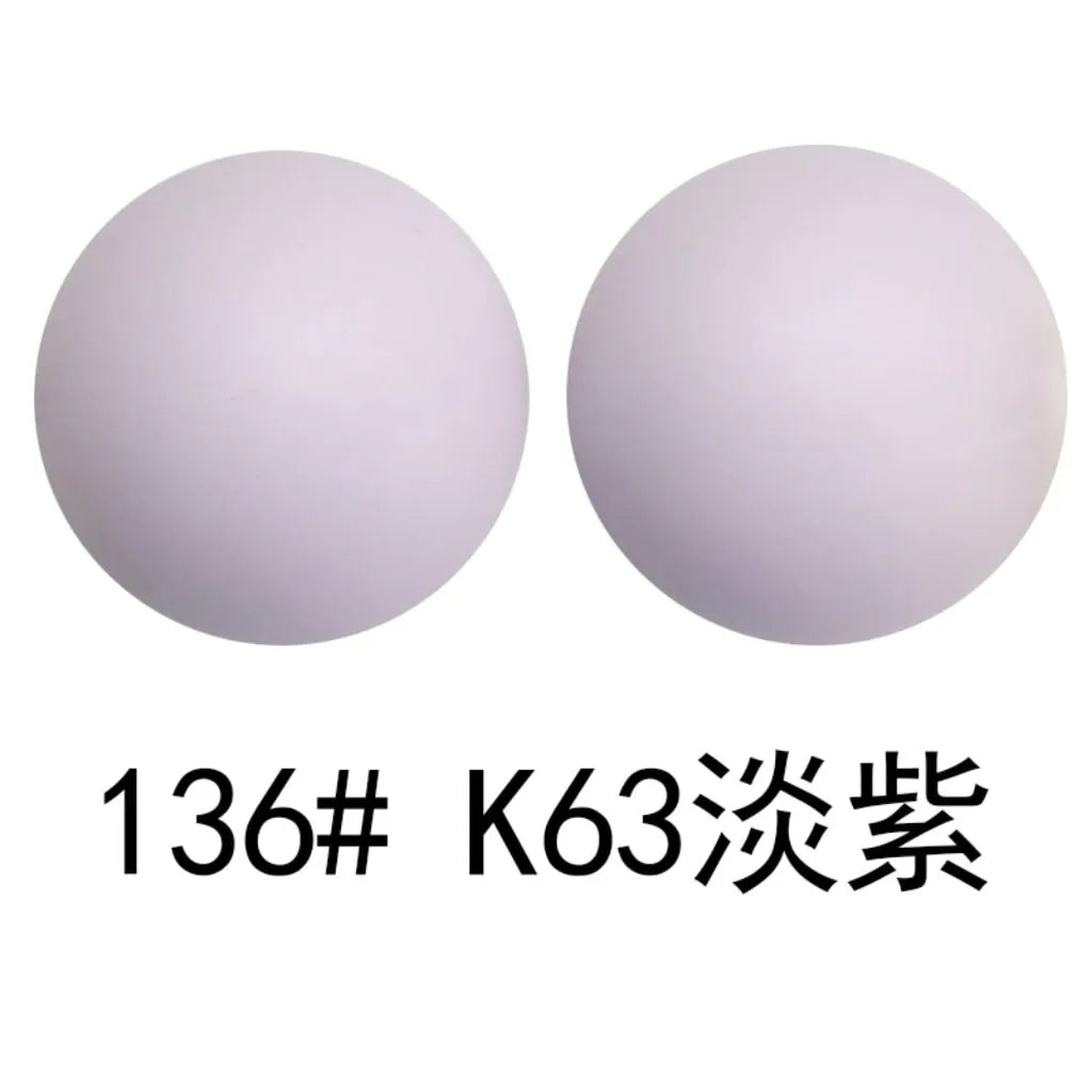 Solid Colored Silicone Beads 15 mm