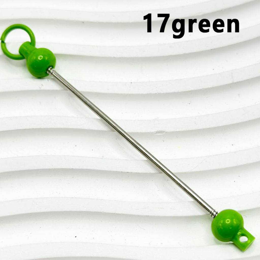 DIY Beadable Bars for Keychains and Accessories, Solid Colors, 90mm, Please Read the Description