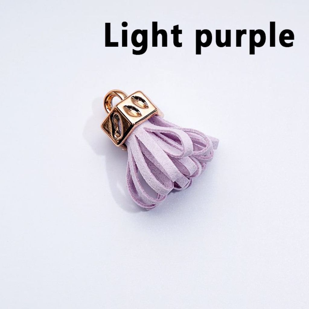 Mini Cute Solid Color Tassels with Rings for Jewelry Accessories, 25MM