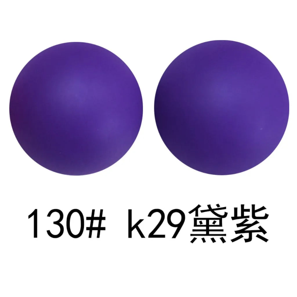 Solid Colored Silicone Beads 15 mm