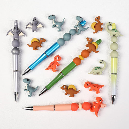 3D Various Kinds Dinosaurs Series Silicone Focal Beads