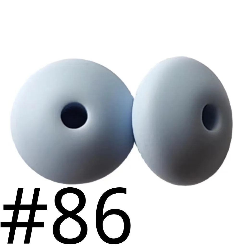 Silicone Lentil Beads Spacers 12mm