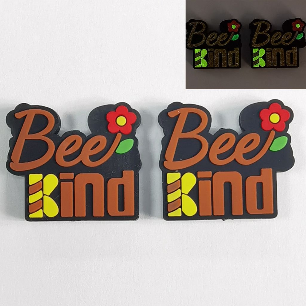 Bees Kindly Treat Luminous Silicone Focal Beads