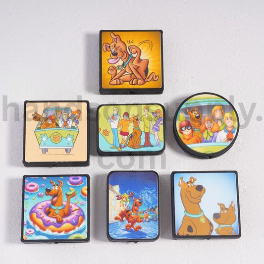 Cute Scoob Scooby Cartoon Series Different Shape Silicone Focal Beads