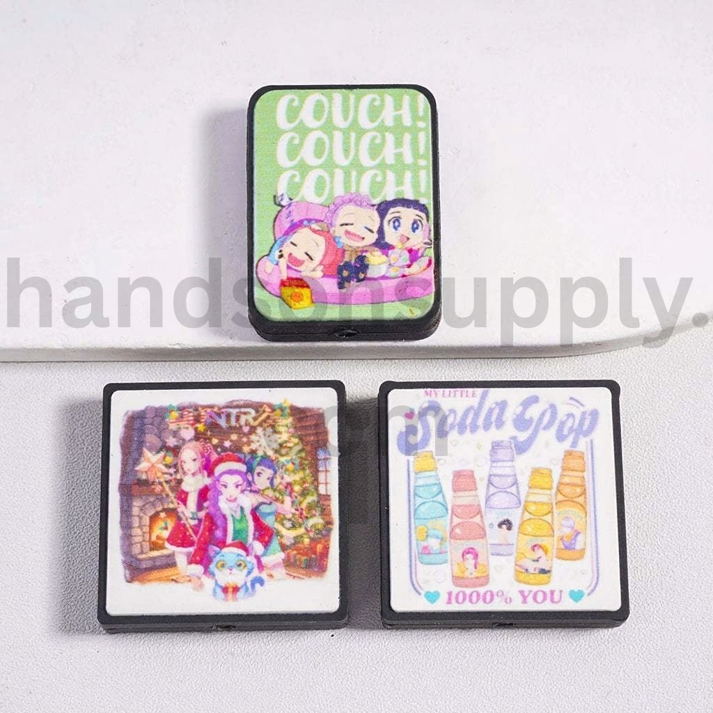 K-Pop Demon Hunters Fan Edition Silicone Focal Beads Random Mix