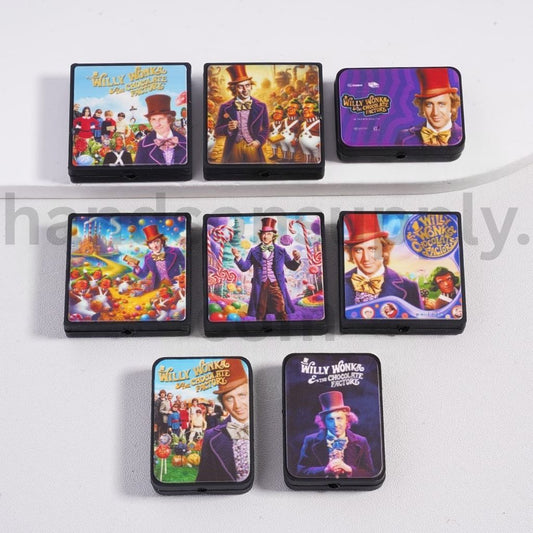 Kind Man Became Chocolate Manufacturer Series Different Designs Silicone Focal Beads, Random Mix
