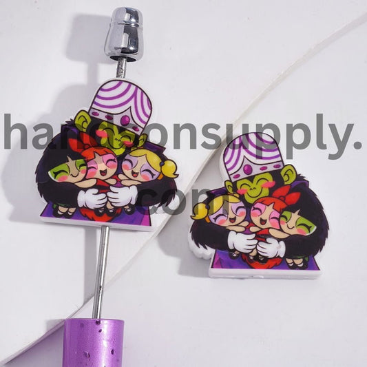 Classic Animation Figurine for Pen Topper & DIY Jewelry Acrylic Beads Random Mix  (Please Read Description)