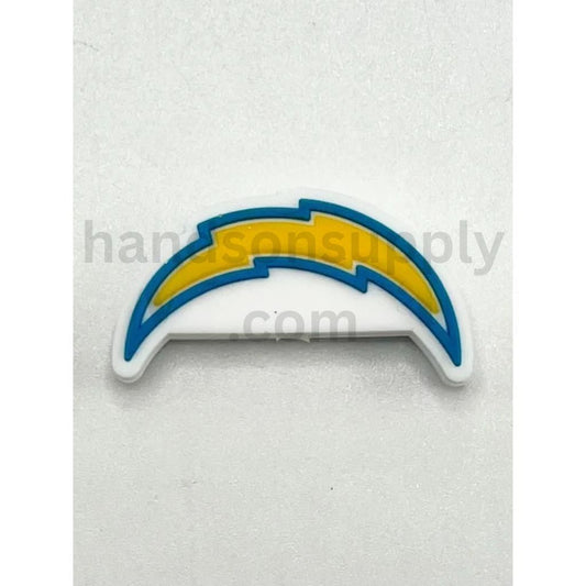 Sport San Diego Chargers Helmet Game Day Football Silicone Focal Beads