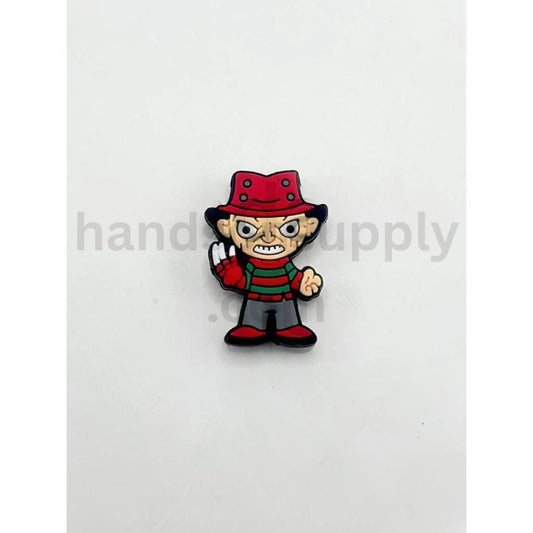 Red Halloween Horror Killer Fredd Kruege Silicone Focal Beads