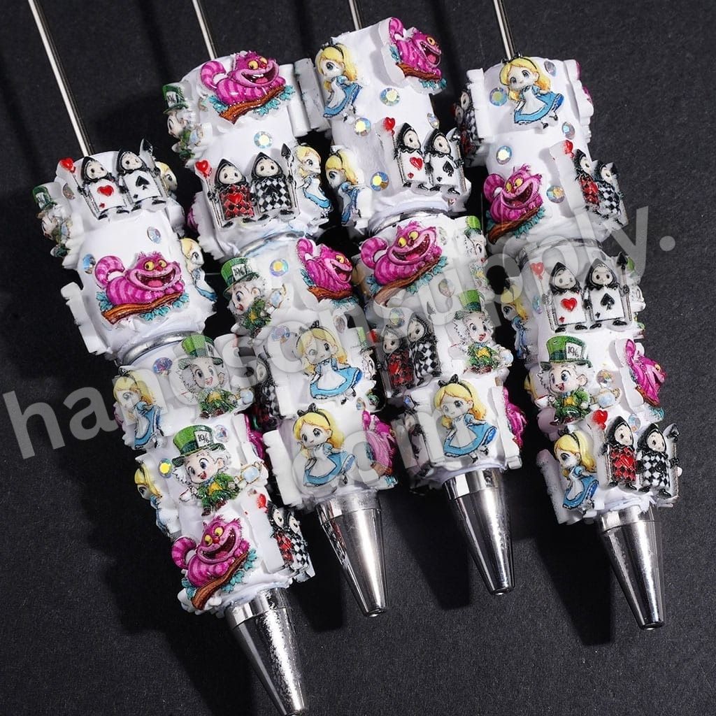 Magical Hole Fantasy World Series with Sparkling AB Rhinestones Beadable Clay Pens