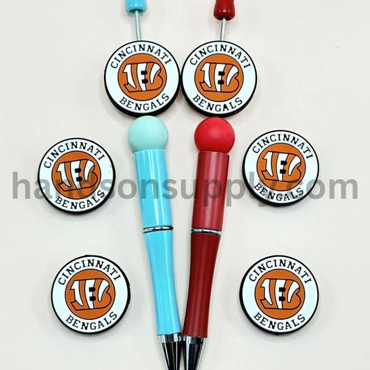 USA Cincinnati Benga America Football Team Silicone Focal Beads
