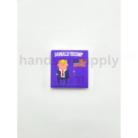 USA America President Election 2024 Donal Tramp Silicone Focal Beads