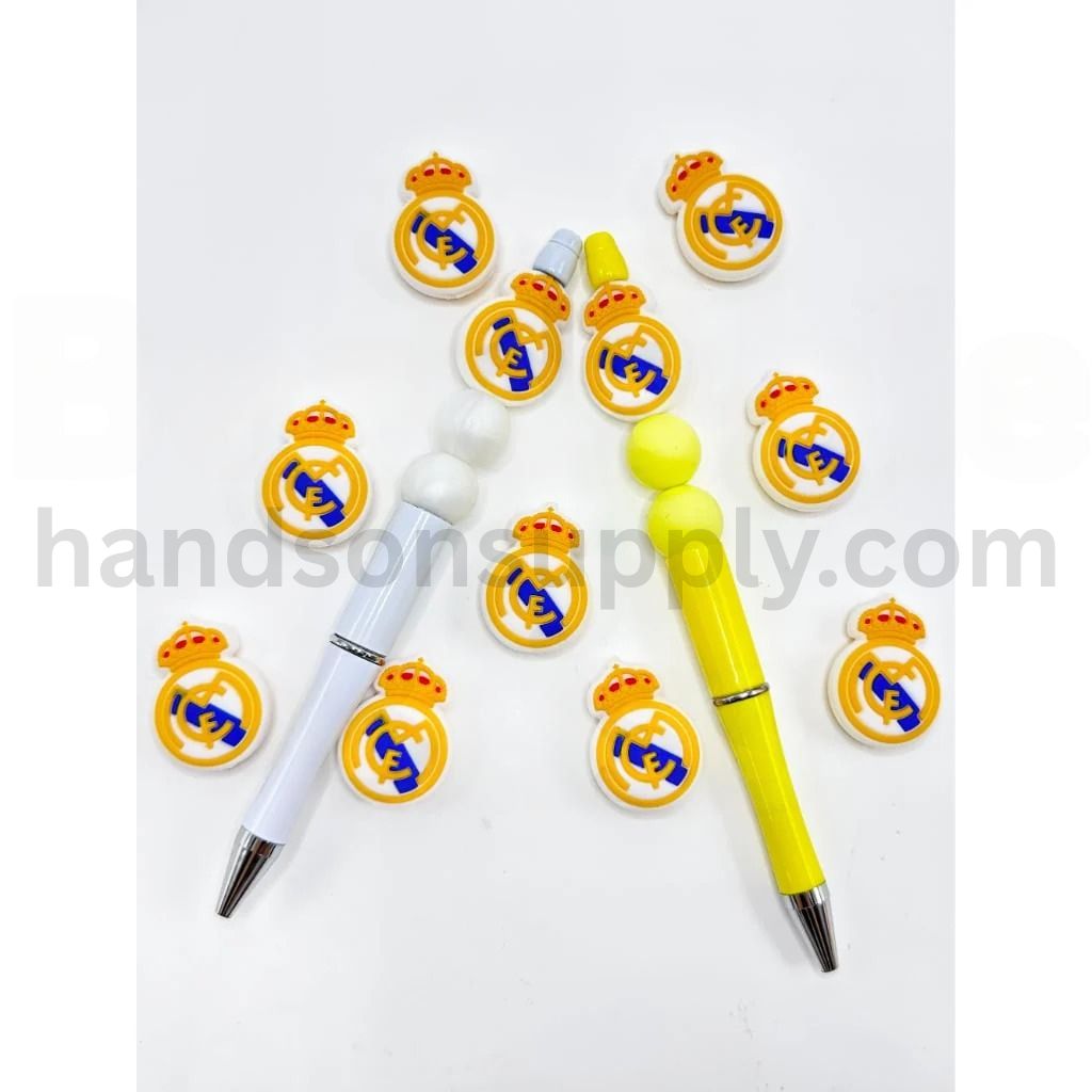 Real Football Club Sports Soccer Madri Silicone Focal Beads