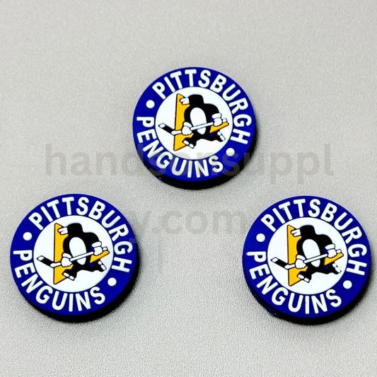 America Hockey Team USA Pittsburgh Pengui Silicone Focal Beads