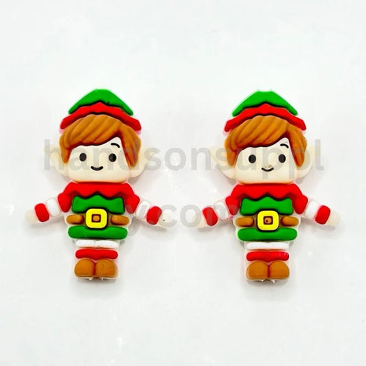 Christmas Elf 3D Cute Silicone Focal Beads