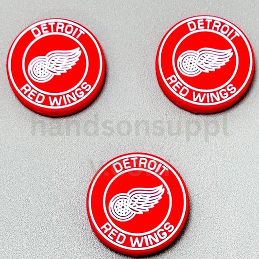 America Hockey Team USA Detroit Red Win Silicone Focal Beads