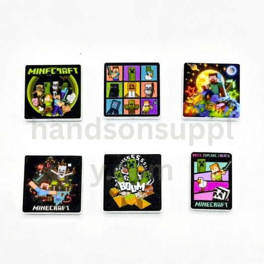 Cartoon Mine Craf Silicone Focal Beads, Random Mix