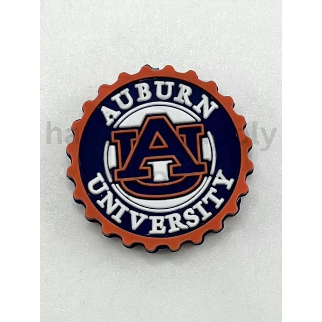 Aubur Tiger Universit Game Sport Football Team Match Silicone Focal Beads
