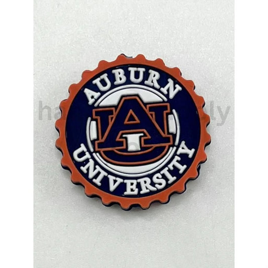 Aubur Tiger Universit Game Sport Football Team Match Silicone Focal Beads