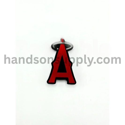 Sports Baseball Los Angele Ange Silicone Focal Beads
