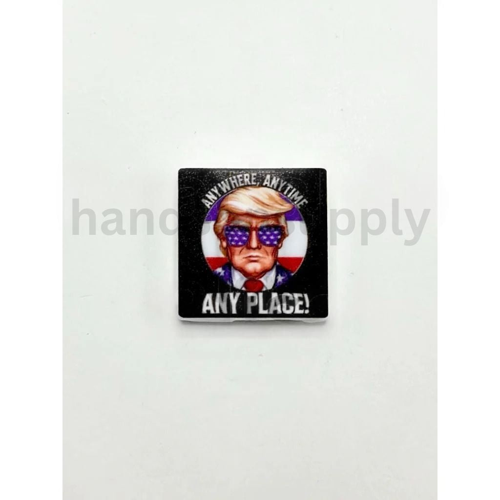2024 USA Tramp President Election Anyplace Silicone Focal Beads