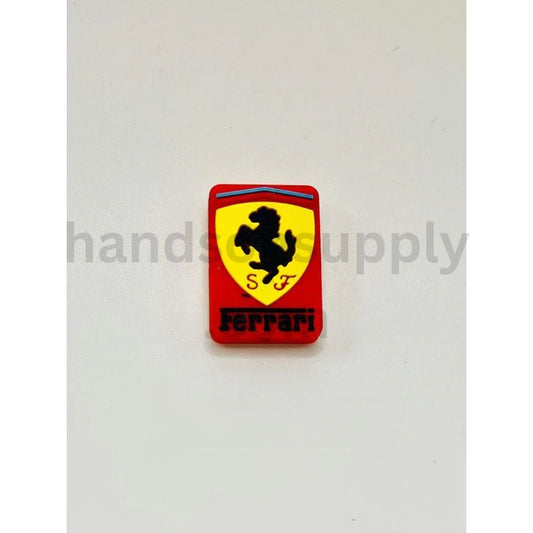 Ferrari Logo Design with Prancing Horse Silicone Focal Beads