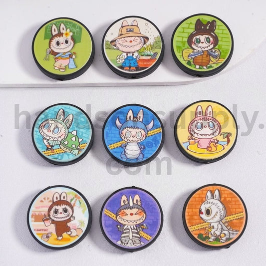 Monster Doll Pop Mar Series Adorable Monster Character Prints Silicone Beads Random Mix