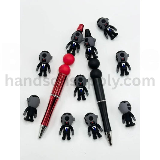3D Toilet Monitor Man Skibid Silicone Focal Beads