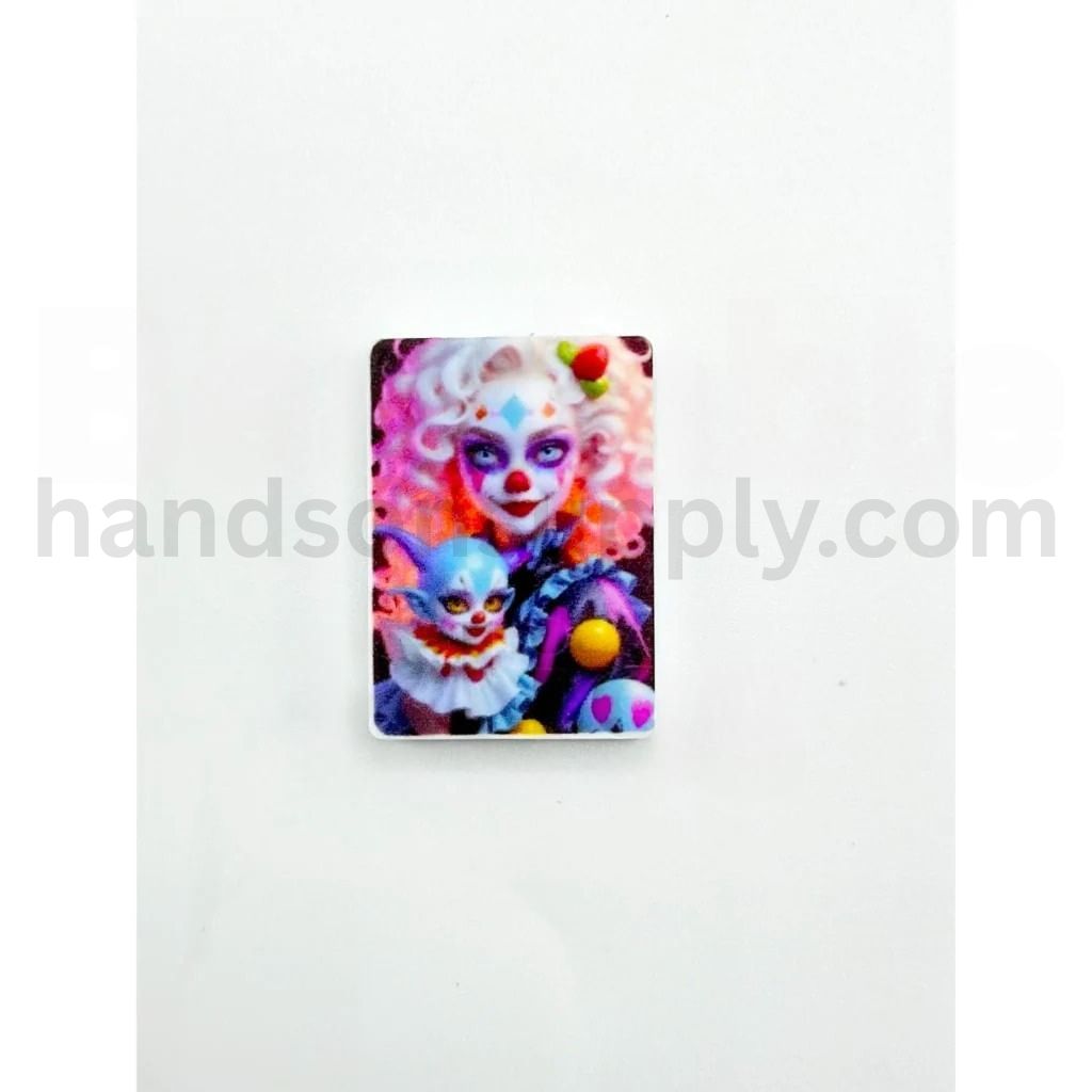 Cute Clown Royal Girl Character Silicone Focal Beads