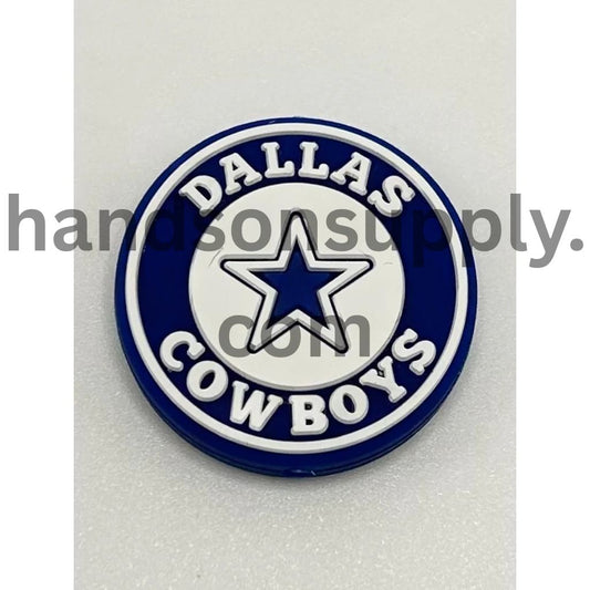Adorable Gunslingers football Western Silicone Focal Beads