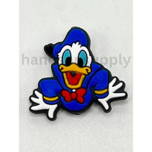 Funny Blue Duck Beads, Cartoon Duck Silicone Focal Beads