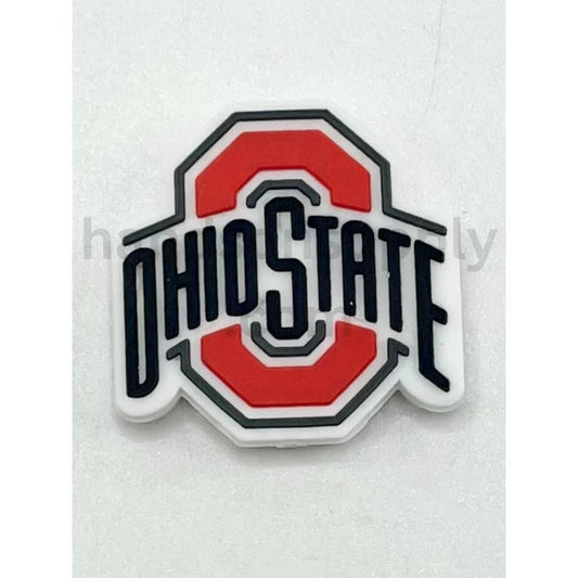 Buckeye Team University Football Game Day Sports Match Silicone Focal Beads